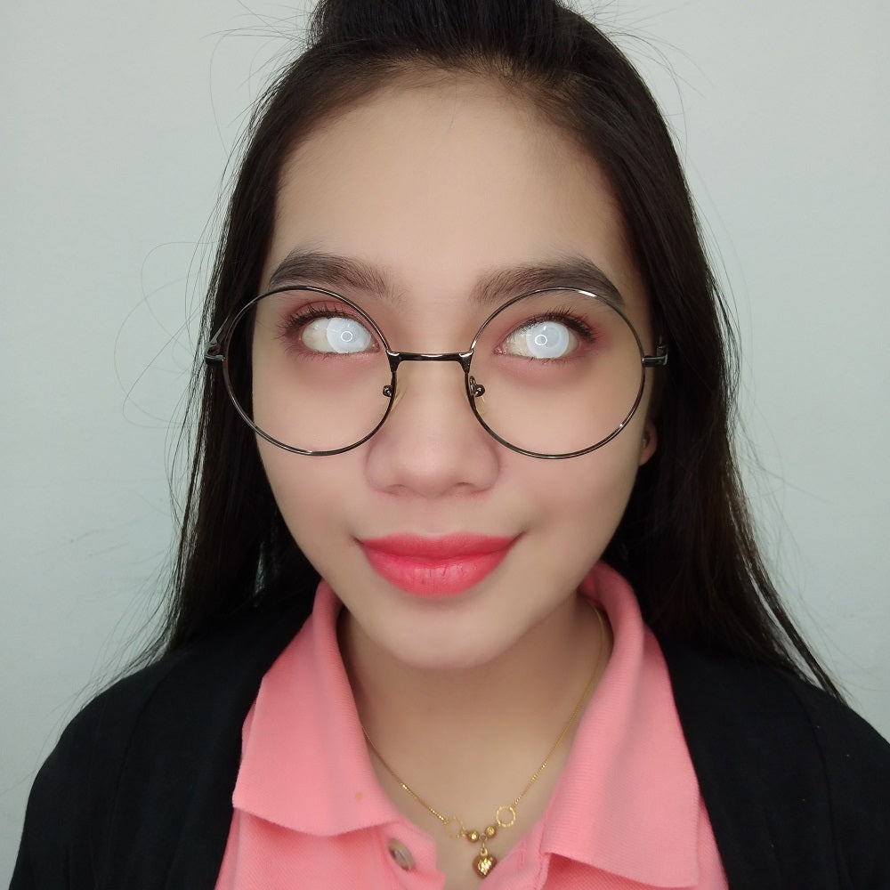 Sweety Crazy White Blind Mesh / Storm White (1 lens/pack)-Crazy Contacts-UNIQSO EU