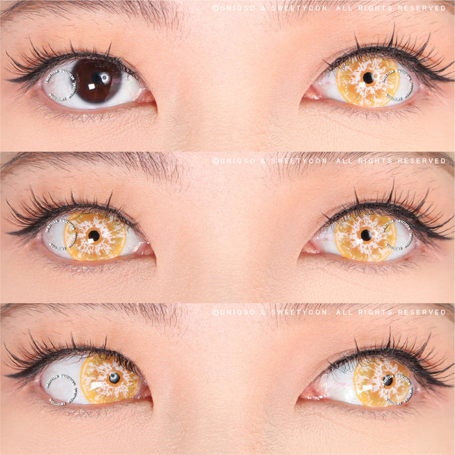 Sweety Crazy White Walker Yellow (1 lens/pack)-Crazy Contacts-UNIQSO EU
