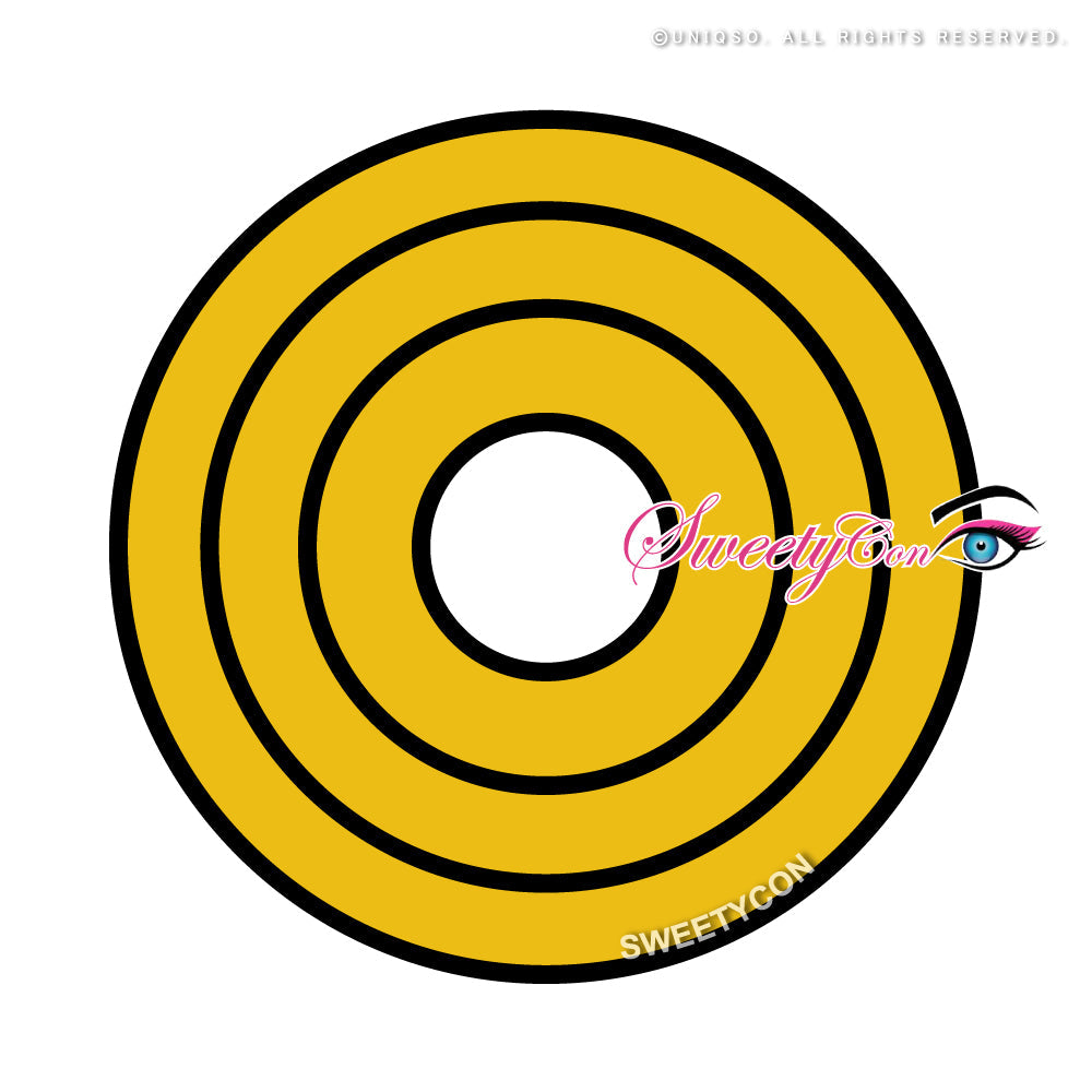 Sweety Crazy Yellow Rings (1 lens/pack)-Crazy Contacts-UNIQSO EU