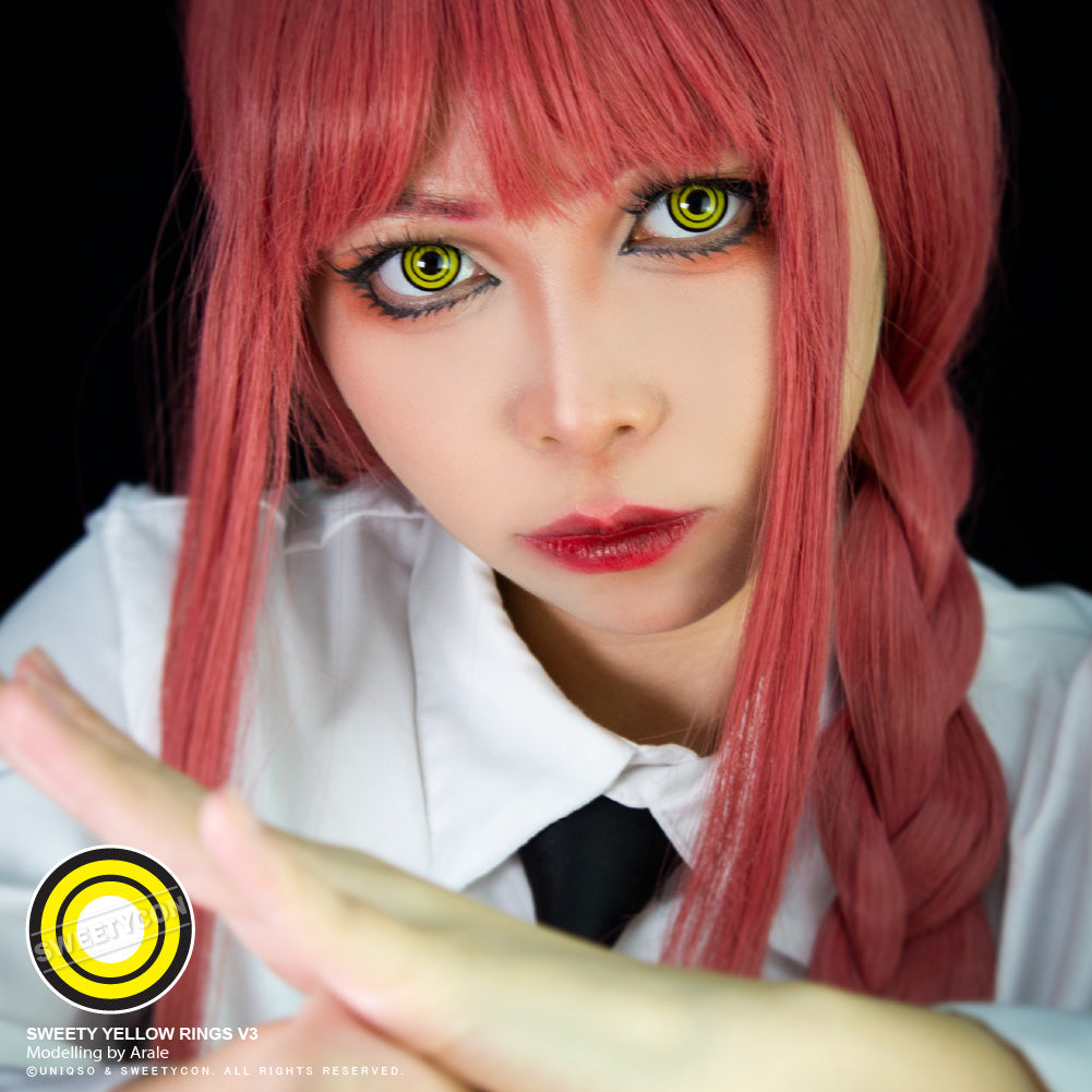 Sweety Crazy Yellow Rings V3 (1 lens/pack)-Crazy Contacts-UNIQSO EU
