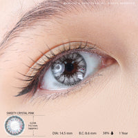 Sweety Crystal Pink (1 lens/pack)-Colored Contacts-UNIQSO EU