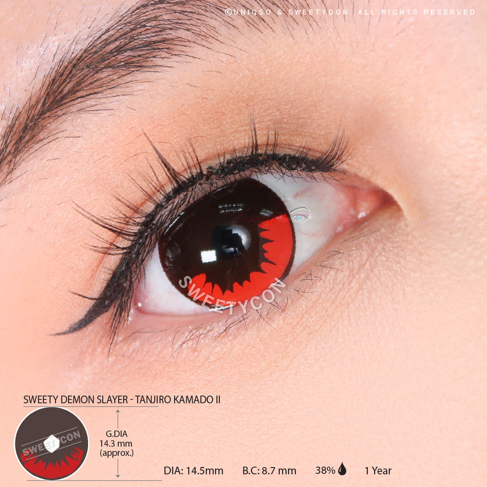 Sweety Demon Killer - Burning Fire II (1 lens/pack)-Colored Contacts-UNIQSO EU