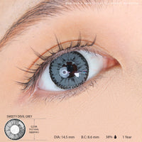 Sweety Devil Grey (1 lens/pack)-Colored Contacts-UNIQSO EU