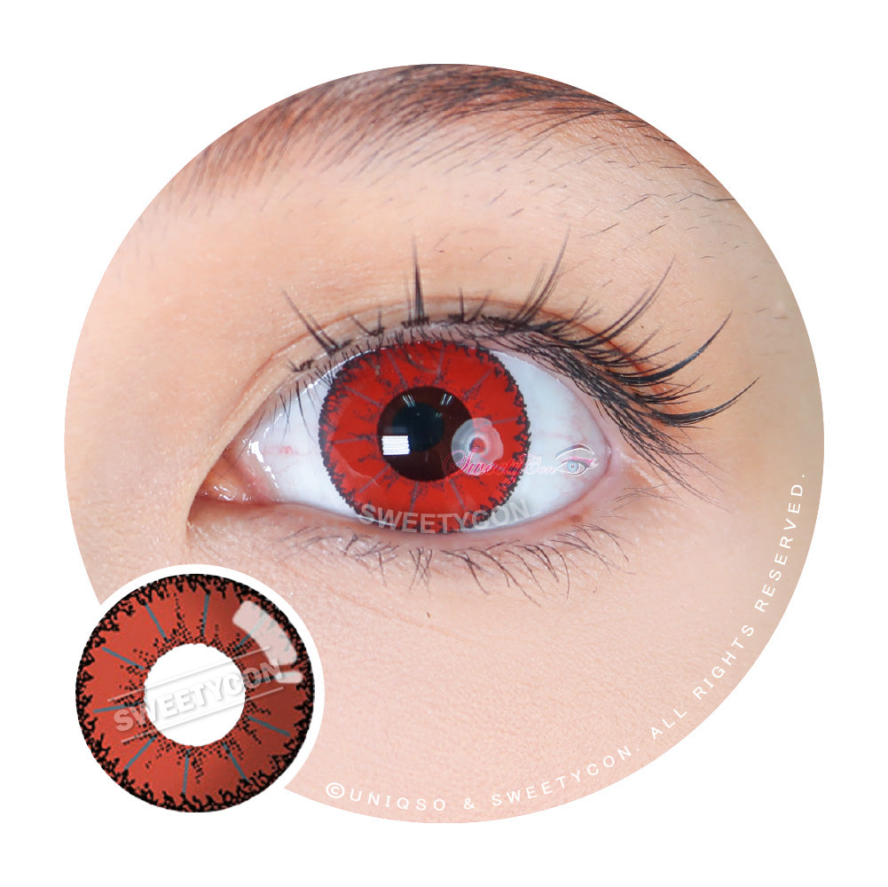 Sweety Devil Red (1 lens/pack)-Colored Contacts-UNIQSO EU