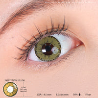 Sweety Devil Yellow (1 lens/pack)-Colored Contacts-UNIQSO EU