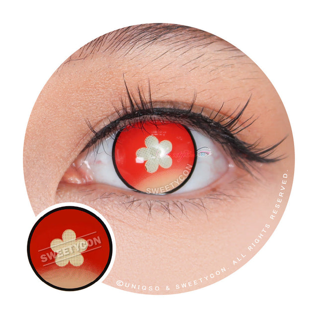 Sweety Crimson Spirit Blossom (1 lens/pack)-Colored Contacts-UNIQSO EU