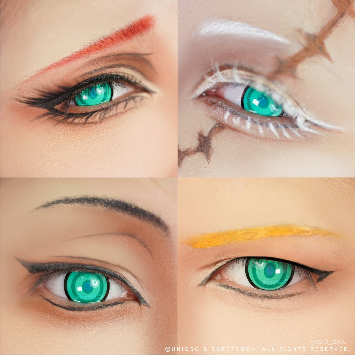Sweety Crazy Green Ring (1 lens/pack)-Colored Contacts-UNIQSO EU