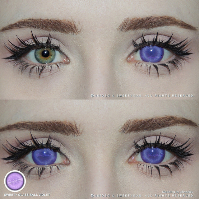 Sweety Glass Ball Violet (1 lens/pack)-Colored Contacts-UNIQSO EU
