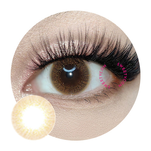 Sweety Glitter Mousse Brown (1 lens/pack)-Colored Contacts-UNIQSO EU