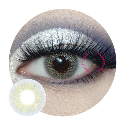 Sweety Glitter Mousse Silver (1 lens/pack)-Colored Contacts-UNIQSO EU