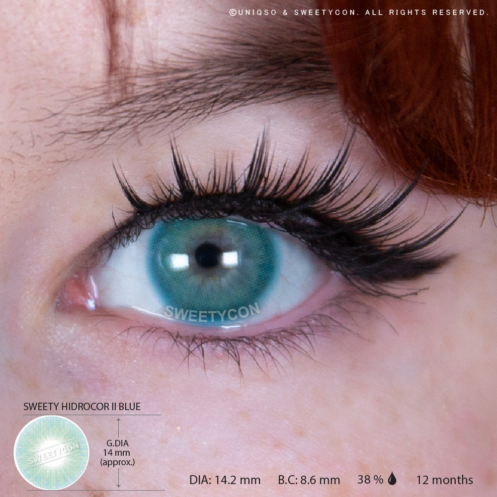 Sweety Hidrocor II Blue (1 lens/pack)-Colored Contacts-UNIQSO EU