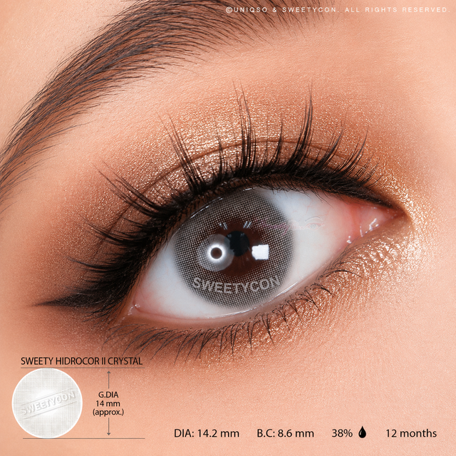 Sweety Hidrocor II Crystal (1 lens/pack)-Colored Contacts-UNIQSO EU