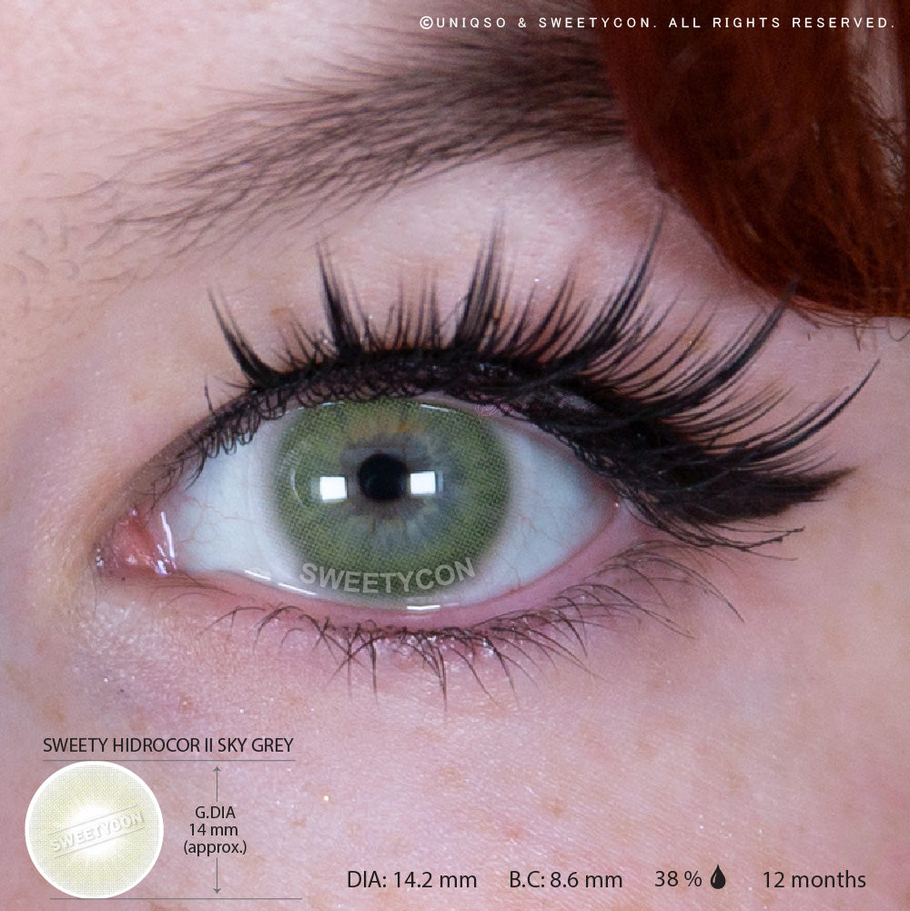 Sweety Hidrocor II Sky Grey (1 lens/pack)-Colored Contacts-UNIQSO EU