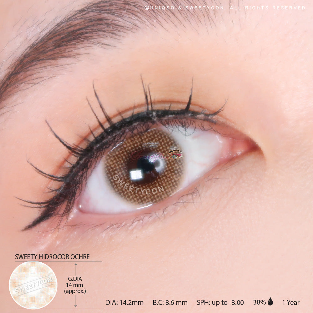 Sweety Hidrocor Ochre (1 lens/pack)-Colored Contacts-UNIQSO EU