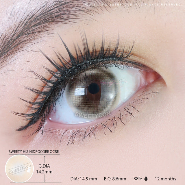 Sweety Hiz Hidrocore Ocre (1 lens/pack)-Colored Contacts-UNIQSO EU