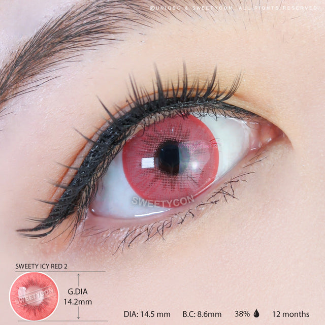 Sweety Icy 2 Pink (1 lens/pack)-Colored Contacts-UNIQSO EU