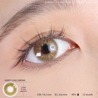Sweety Love.S Brown (1 lens/pack)-Colored Contacts-UNIQSO EU