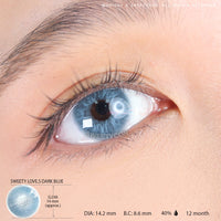 Sweety Love.S Dark Blue (1 lens/pack)-Colored Contacts-UNIQSO EU