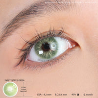 Sweety Love.S Green (1 lens/pack)-Colored Contacts-UNIQSO EU