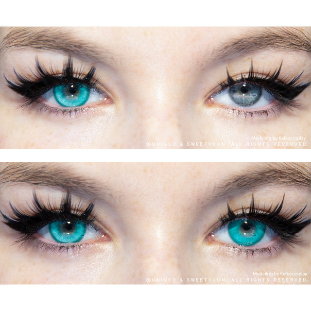 Sweety Magic Pop Cyan Green (1 lens/pack)-Colored Contacts-UNIQSO EU