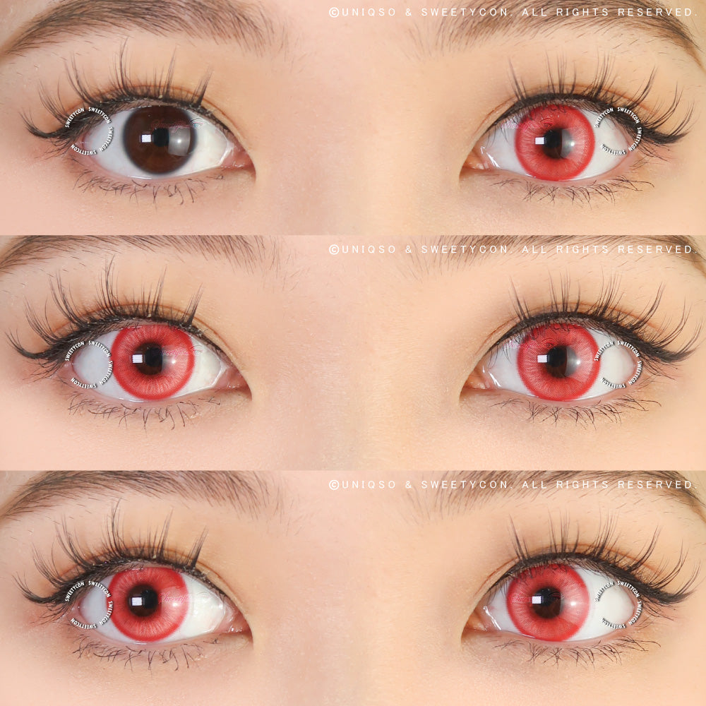 Sweety Magic Pop Red (1 lens/pack)-Colored Contacts-UNIQSO EU