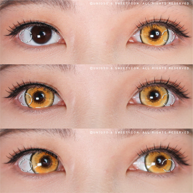 Sweety Mini Sclera Aquaman Yellow (1 lens/pack)-Mini Sclera Contacts-UNIQSO EU