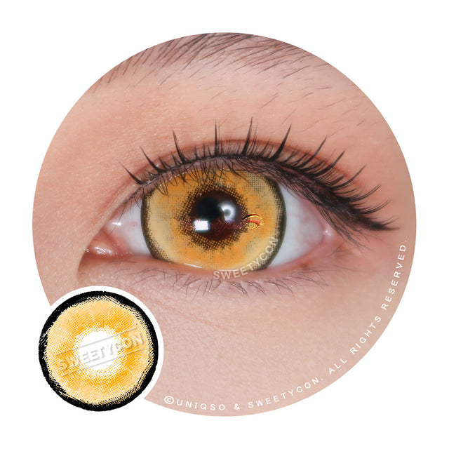 Sweety Mini Sclera Aquaman Yellow (1 lens/pack)-Mini Sclera Contacts-UNIQSO EU