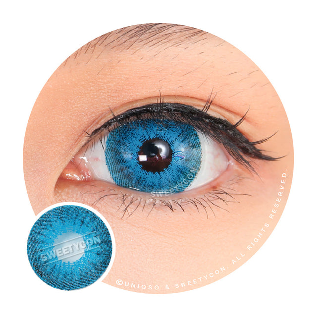 Sweety Mini Sclera Blue Devil (1 lens/pack)-Mini Sclera Contacts-UNIQSO EU
