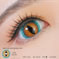 Sweety Mini Sclera Brown Lizard (1 lens/pack)-Mini Sclera Contacts-UNIQSO EU