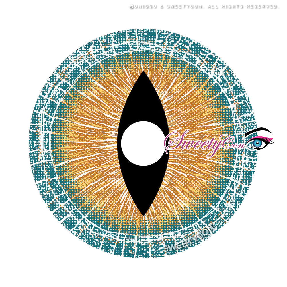 Sweety Mini Sclera Brown Lizard (1 lens/pack)-Mini Sclera Contacts-UNIQSO EU