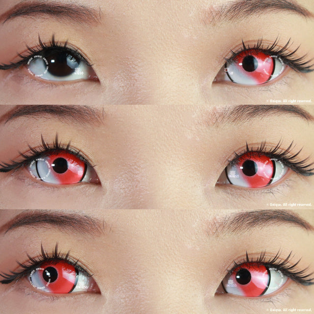 Sweety Mini Sclera Cloud Rim Red (1 lens/pack)-Mini Sclera Contacts-UNIQSO EU