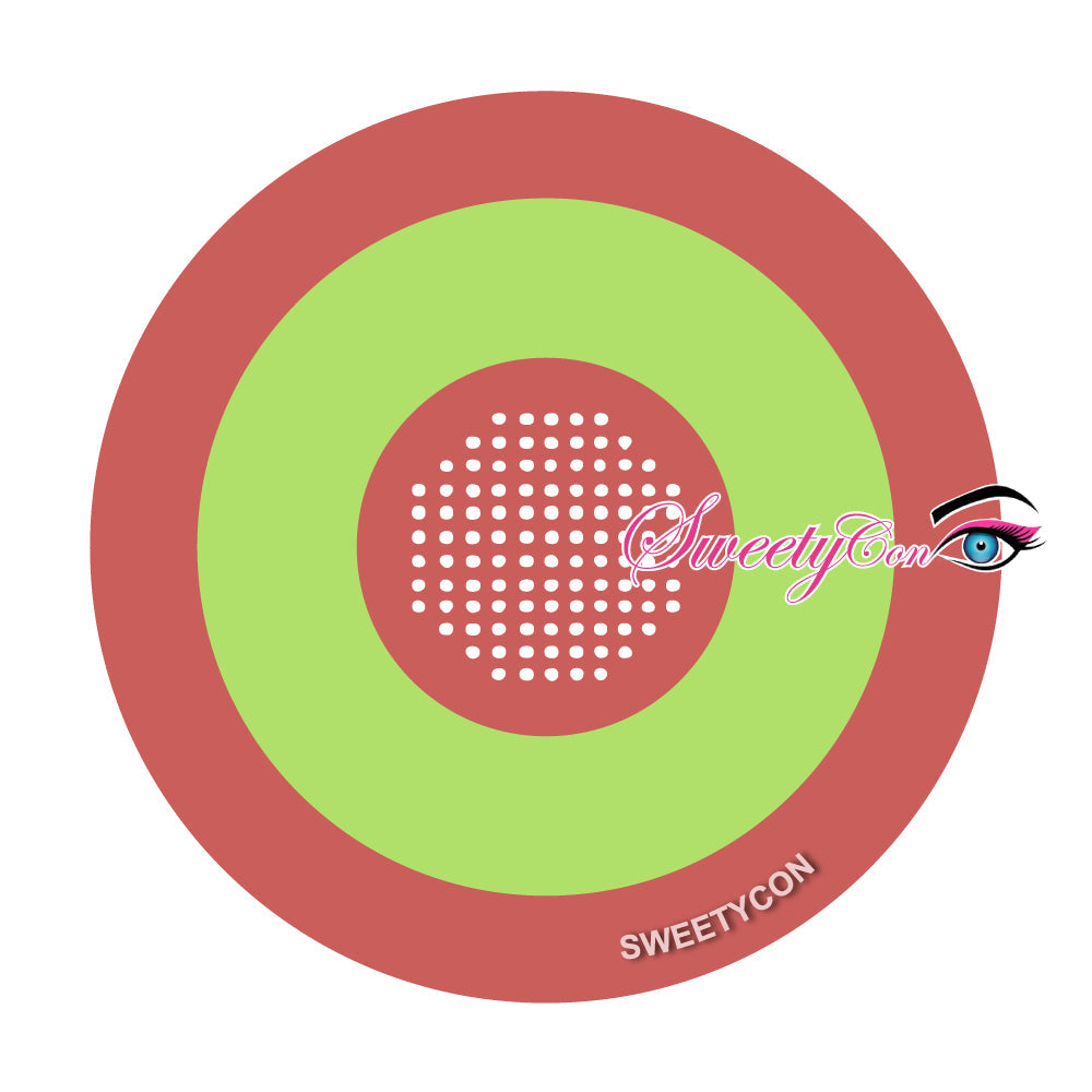 Sweety Mini Sclera Cyber Green (1 lens/pack)-Mini Sclera Contacts-UNIQSO EU