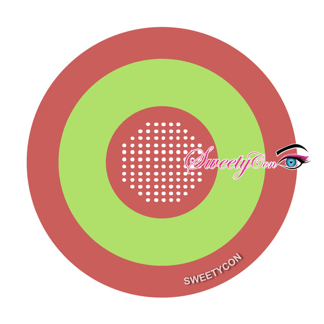 Sweety Mini Sclera Cyber Green (1 lens/pack)-Mini Sclera Contacts-UNIQSO