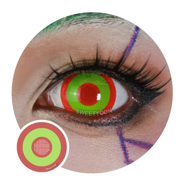 Sweety Mini Sclera Cyber Green (1 lens/pack)-Mini Sclera Contacts-UNIQSO