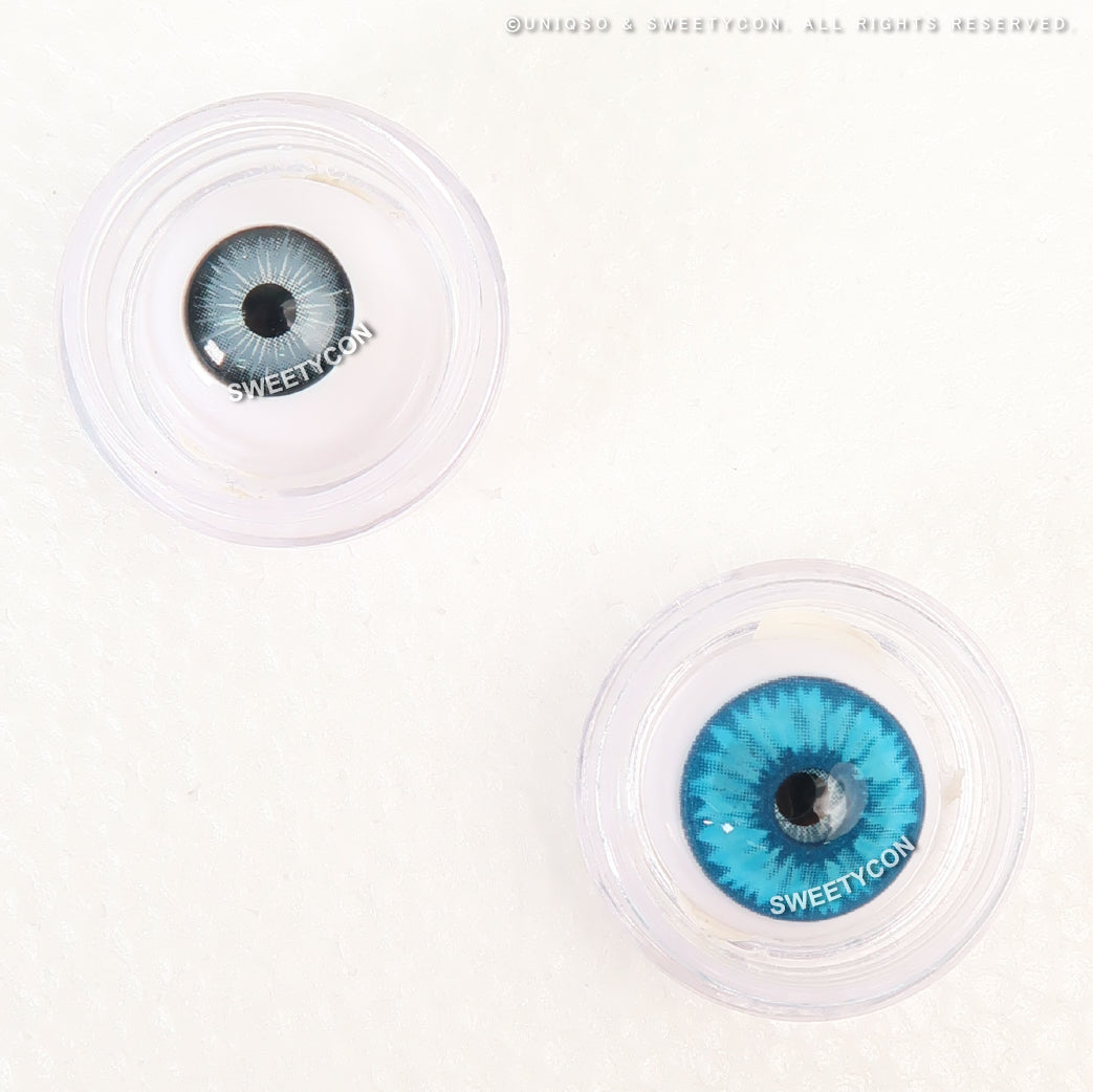 Sweety Mini Sclera Elf Blue (1 lens/pack)-Mini Sclera Contacts-UNIQSO EU