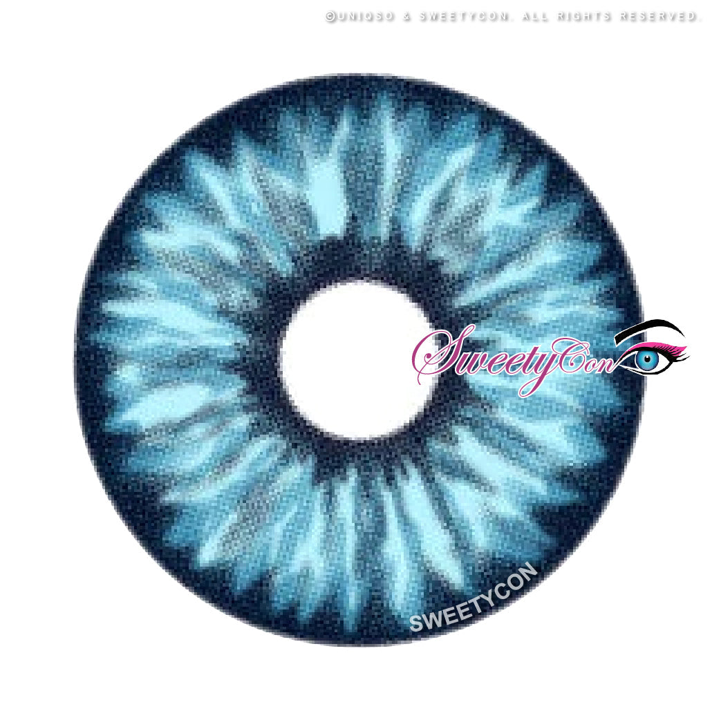Sweety Mini Sclera Elf Blue (1 lens/pack)-Mini Sclera Contacts-UNIQSO EU