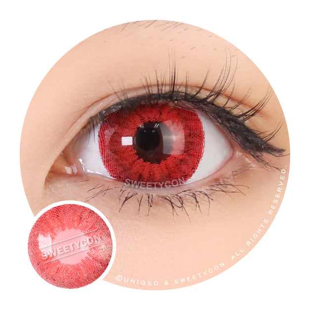 Sweety Mini Sclera Red Devil (1 lens/pack)-Mini Sclera Contacts-UNIQSO EU