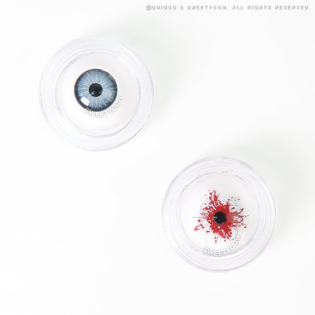 Sweety Mini Sclera Red Splash (1 lens/pack)-Mini Sclera Contacts-UNIQSO EU