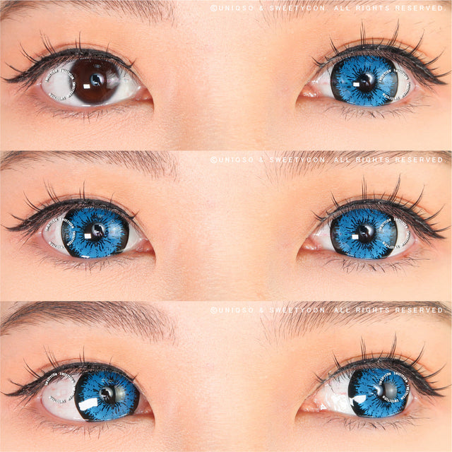 Sweety Mini Sclera Tokyo N Blue (1 lens/pack)-Mini Sclera Contacts-UNIQSO EU