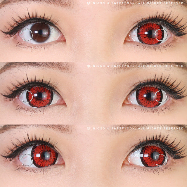 Sweety Mini Sclera Tokyo N Red (1 lens/pack)-Mini Sclera Contacts-UNIQSO EU