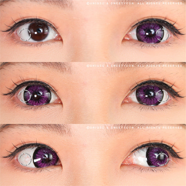 Sweety Mini Sclera Tokyo N Violet(1 lens/pack)-Mini Sclera Contacts-UNIQSO