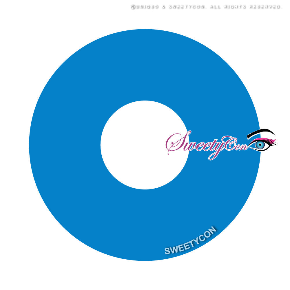 Sweety Mini Sclera UV Glow Blue (1 lens/pack)-Mini Sclera Contacts-UNIQSO EU