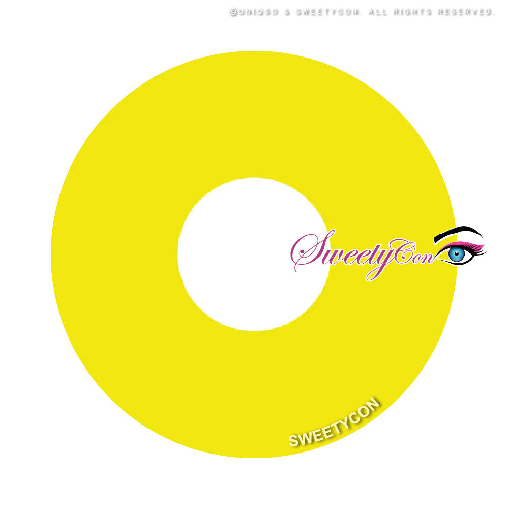 Sweety Mini Sclera UV Glow Yellow (1 lens/pack)-Mini Sclera Contacts-UNIQSO EU