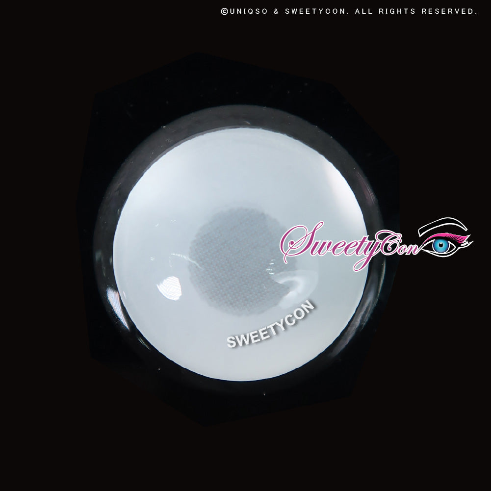 Sweety Mini Sclera UV White Blind Mesh (1 lens/pack)-Mini Sclera Contacts-UNIQSO EU