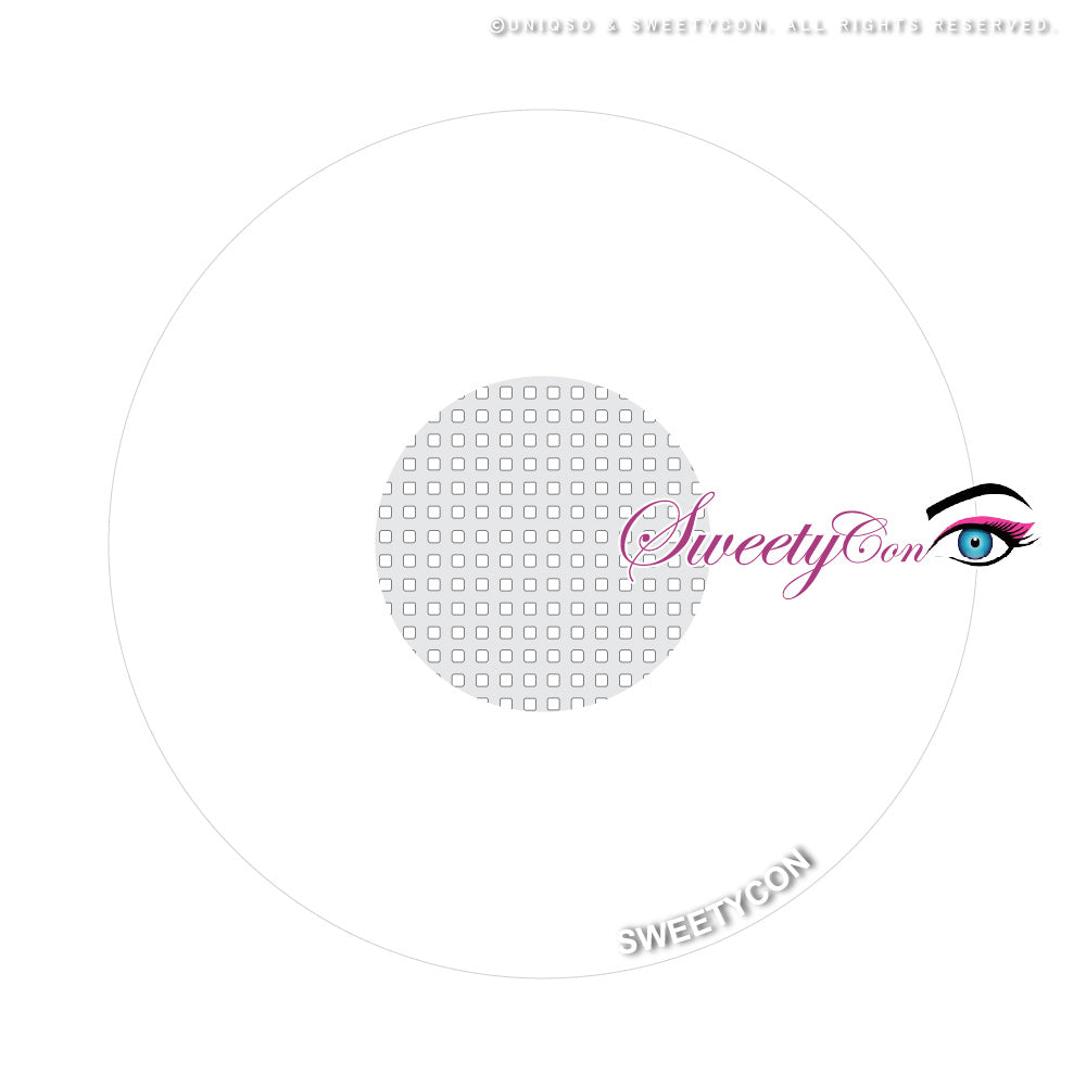 Sweety Mini Sclera UV White Blind Mesh (1 lens/pack)-Mini Sclera Contacts-UNIQSO EU
