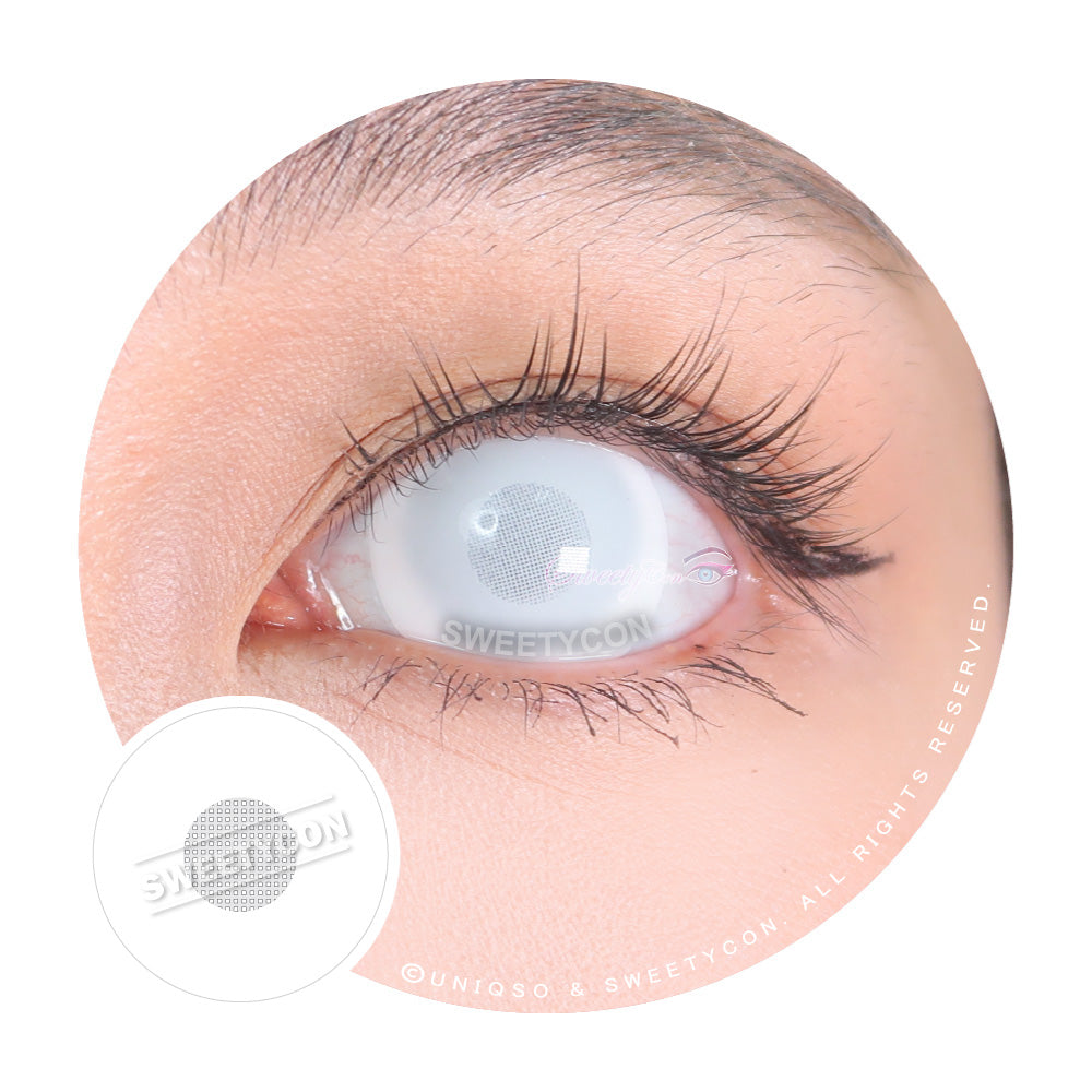 Sweety Mini Sclera UV White Blind Mesh (1 lens/pack)-Mini Sclera Contacts-UNIQSO EU