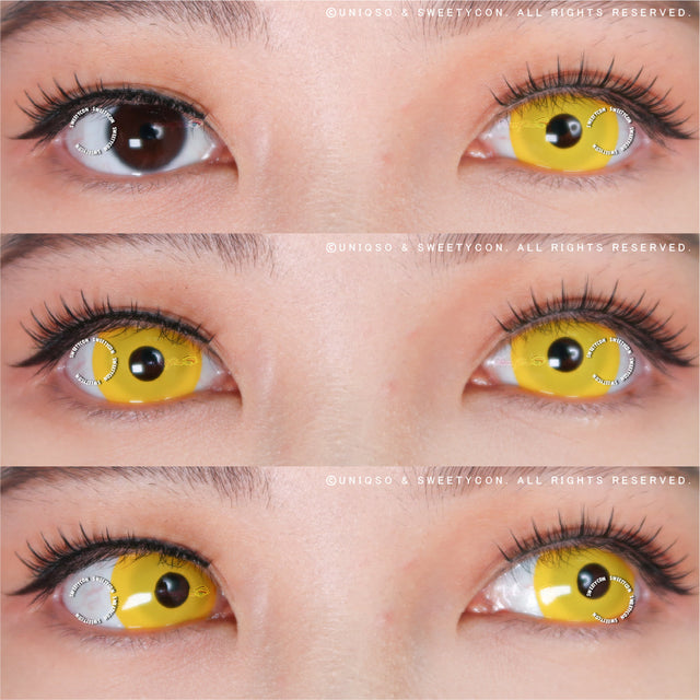 Sweety Mini Sclera Yellow (1 lens/pack)-Mini Sclera Contacts-UNIQSO EU