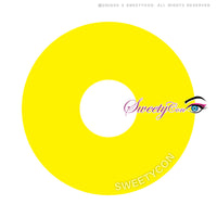 Sweety Mini Sclera Yellow (1 lens/pack)-Mini Sclera Contacts-UNIQSO