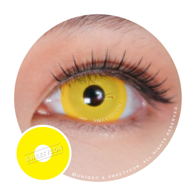 Sweety Mini Sclera Yellow (1 lens/pack)-Mini Sclera Contacts-UNIQSO EU