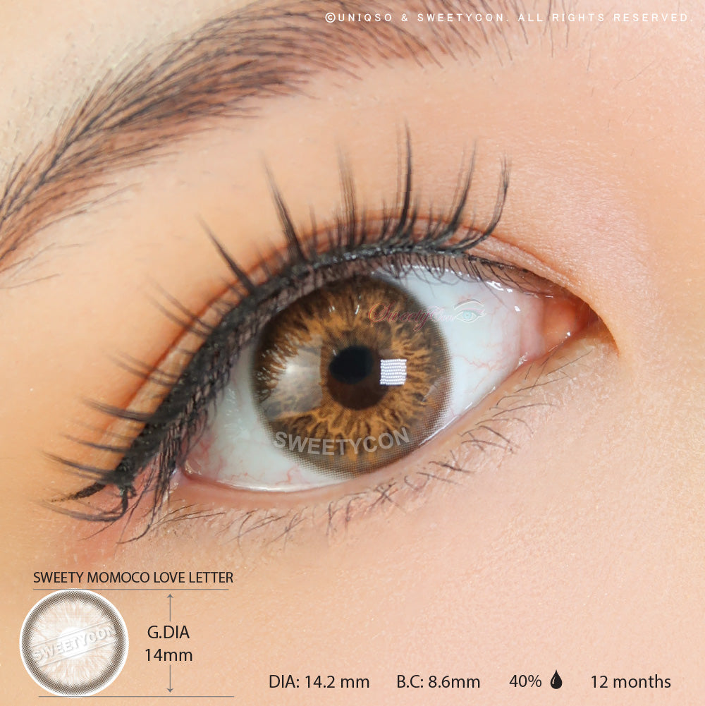 Sweety Momoco Love Letter (1 lens/pack)-Colored Contacts-UNIQSO EU